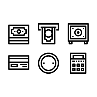 Bank and Money icon packages