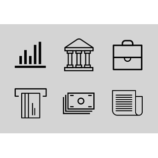 Banking icon set icon packages