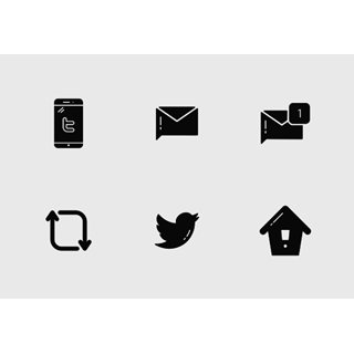 Twitter UI - Glyph icon packages