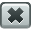 no, Exit, delete, Close, remove, reject Silver icon