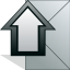 send, Letter, mail DarkGray icon