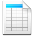 File, Spreadsheet, Calendar Snow icon