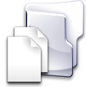 Folder, documents Black icon