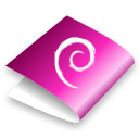 Folder, pink Black icon