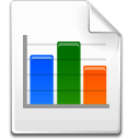 chart, Bar, graph, File Snow icon