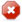 button, cancel Firebrick icon
