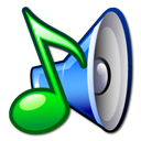 speaker, sound, music Black icon