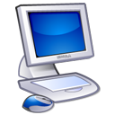 Computer, monitor, screen RoyalBlue icon