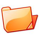 Folder, open, Orange SandyBrown icon