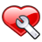 bookmark, toolbar, Heart Maroon icon