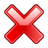 cancel DarkRed icon