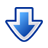 Down DarkBlue icon