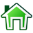 Home, house DarkGreen icon