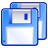 Disk, save CornflowerBlue icon
