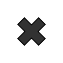 Forward, Close, remove, delete, button, x DarkSlateGray icon