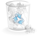 Full-alt, trashcan Silver icon