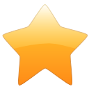 bookmark, Favourite, star Orange icon