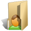 user, Folder BurlyWood icon