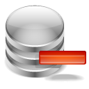 Minus, Database, remove, db Black icon