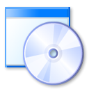 window, Cd, Dvd, disc AliceBlue icon