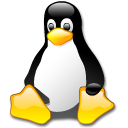 tux, Penguin Black icon