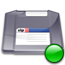 Zip, mount Gray icon