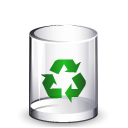 recycle bin, trashcan, Empty Black icon
