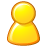 Man, yellow, user Icon