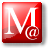 mail, mozilla DarkRed icon