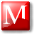 M, mozilla DarkRed icon