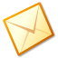envelope, Message, Letter, Brown LightYellow icon