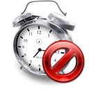 Kalarm, Clock, Disabled Black icon