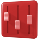 kmixdocked, Mute Firebrick icon