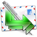 mail, replyall Black icon