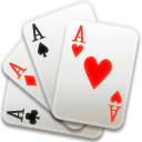 Aces, poker, kpoker Gainsboro icon
