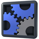 Utilities, Panel, settings, execute, gears DarkSlateGray icon