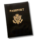 passport, document, password Black icon