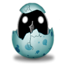twitter, Animal, egg Black icon