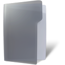 Folder, open, grey Icon