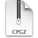 cpgz, Compressed, File WhiteSmoke icon