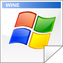 Exec, windows, wine WhiteSmoke icon
