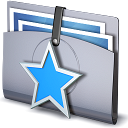 star, Favorites, Folder Silver icon