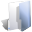 Folder, Blue, open Black icon