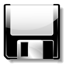 save, Floppy, Disk, save as Black icon