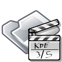 movie, Folder, video, film LightGray icon
