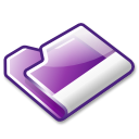 violet, Folder Black icon