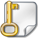 Encrypted, File, locked, Key Icon