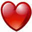 love, Heart, bookmark Firebrick icon
