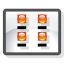 Folders, window DarkSlateGray icon