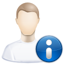 Info, user, person, Man, Information WhiteSmoke icon